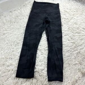 Lululemon Align Super High-Rise Crop 21" Heritage 365 Camo Deep Coal Multi
